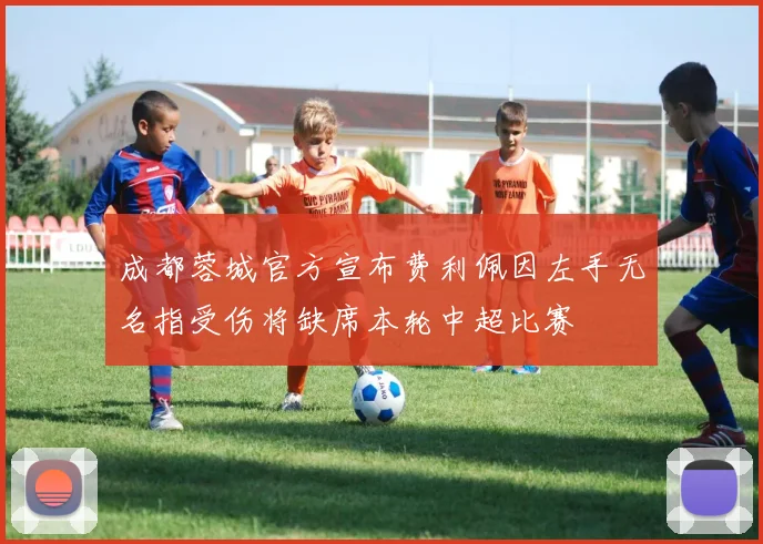 成都蓉城官方宣布费利佩因左手无名指受伤将缺席本轮中超比赛